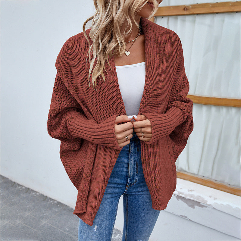 CloudKnit – Oversized Bat Sleeve Cardigan